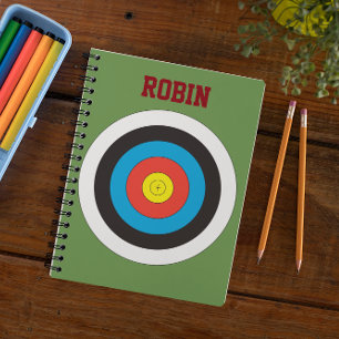 Bullseye Archery Personalized Notebook