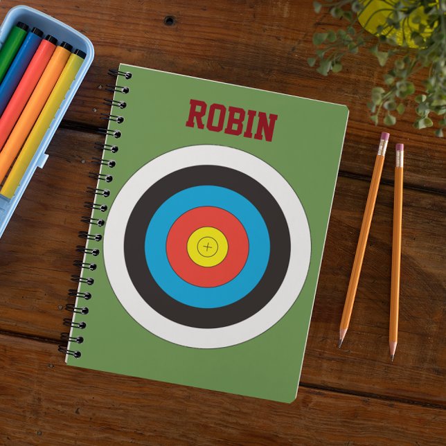 Bullseye Archery Personalized Notebook (Creator Uploaded)