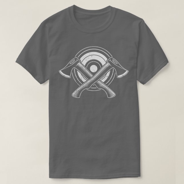 Bullseye Axe Throwing Cool Axe Thrower Gift T-Shirt (Design Front)