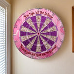 Bullseye Brilliance Dartboard<br><div class="desc">Introducing the Bullseye Brilliance dartboard – the perfect blend of sporty fun and glittering style for any girl's room! This isn’t just another game piece; it's a statement of empowerment. With its radiant pink hues and sparkling purple accents, this dartboard encourages every girl to "Aim high, hit the bullseye, because...</div>