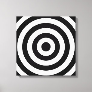 Bullseye Design Canvas Print