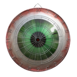 BULLSEYE Funny, Freaky Green Eyeball Dartboard