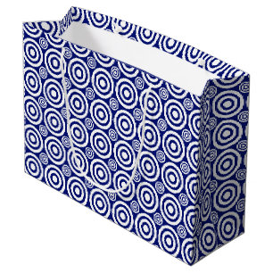 Bullseye-GIFT BAG L, White-Blue