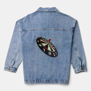 Bullseye On The Dartboard, Ladies Denim Jacket