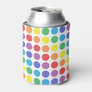 Bullseye Rainbow Can or Bottle Cooler