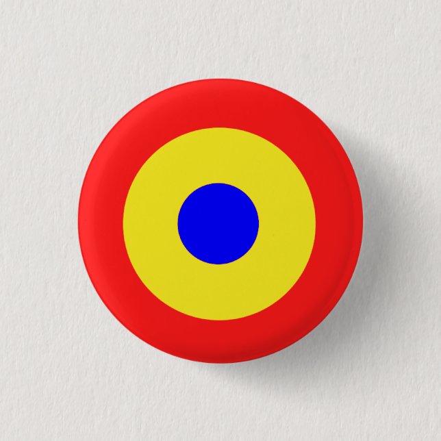 Bullseye Target 1 Inch Round Button (Front)