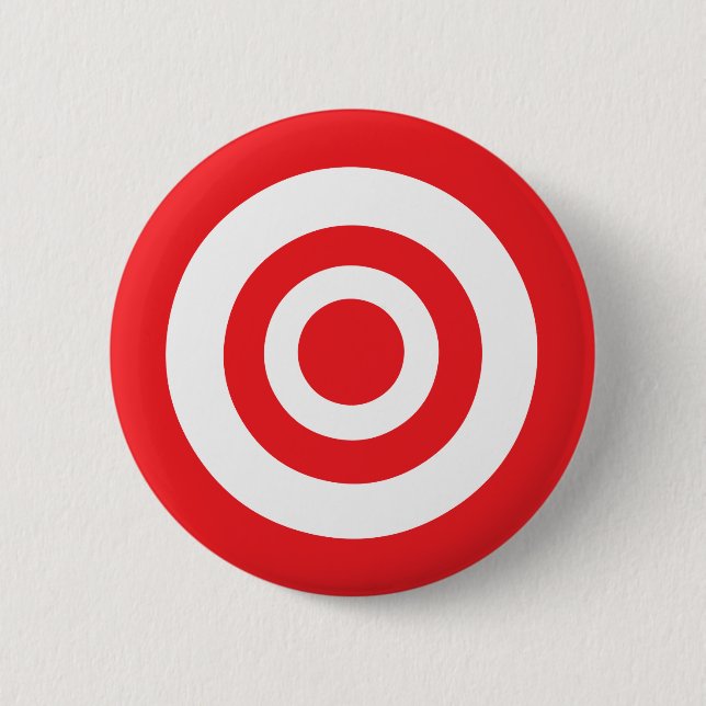 Bullseye Target 2 Inch Round Button (Front)