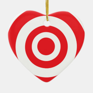 Bullseye Target Ceramic Ornament