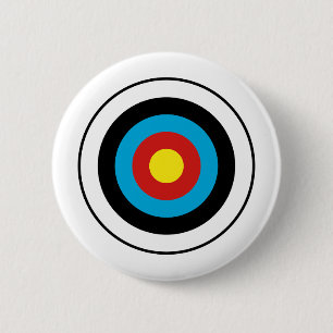 Bullseye Target Design 2 Inch Round Button