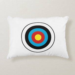 Bullseye Target Design Accent Pillow