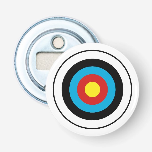 Bullseye Target Design Bottle Opener (Front)