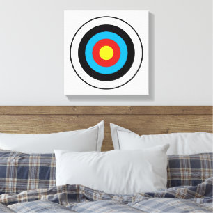 Bullseye Target Design Canvas Print