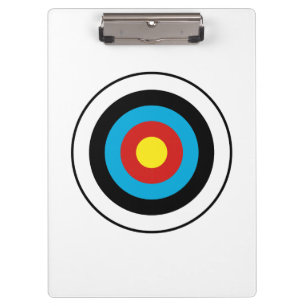 Bullseye Target Design Clipboard