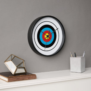 Bullseye Target Design Clock