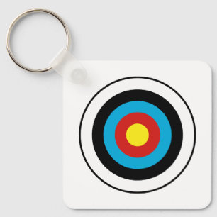 Bullseye Target Design Keychain