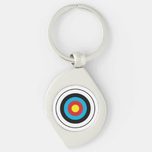 Bullseye Target Design Keychain