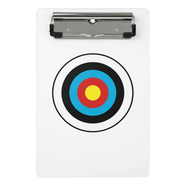 Bullseye Target Design Mini Clipboard (Front)