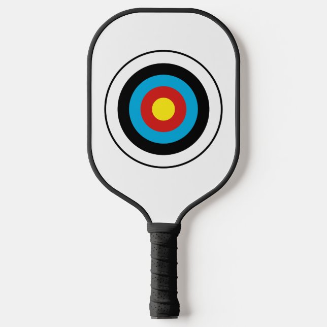 Bullseye Target Design Pickleball Paddle (Front)