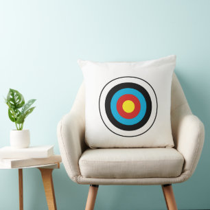 Bullseye Target Design Throw Pillow