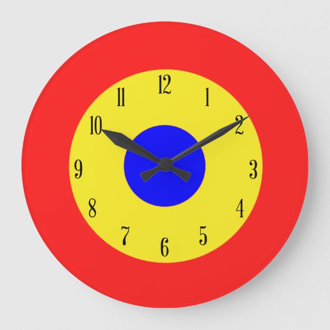 Bullseye Target Large Clock (Front)