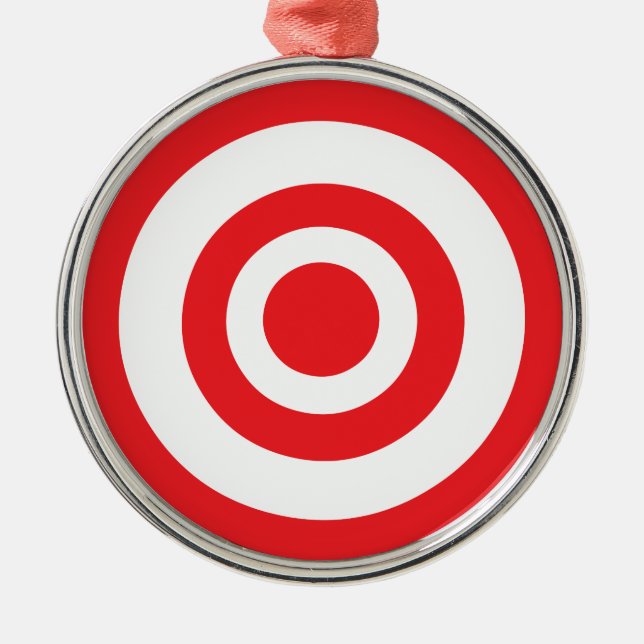 Bullseye Target Metal Ornament (Front)