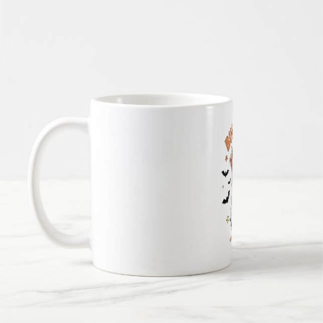 Bullsheet Highland Cow Funny Ghost Coffee Mug (Left)
