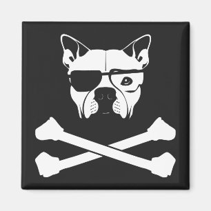 bully breed and crossbones magnet