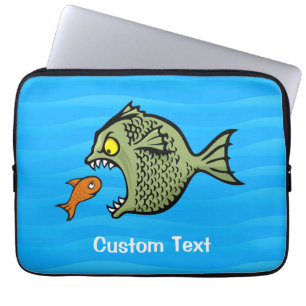 Bully fish laptop sleeve