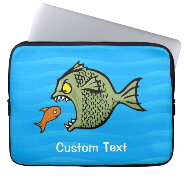 Bully fish laptop sleeve (Front)