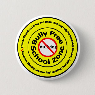 Bully Free School Zone 2 Inch Round Button