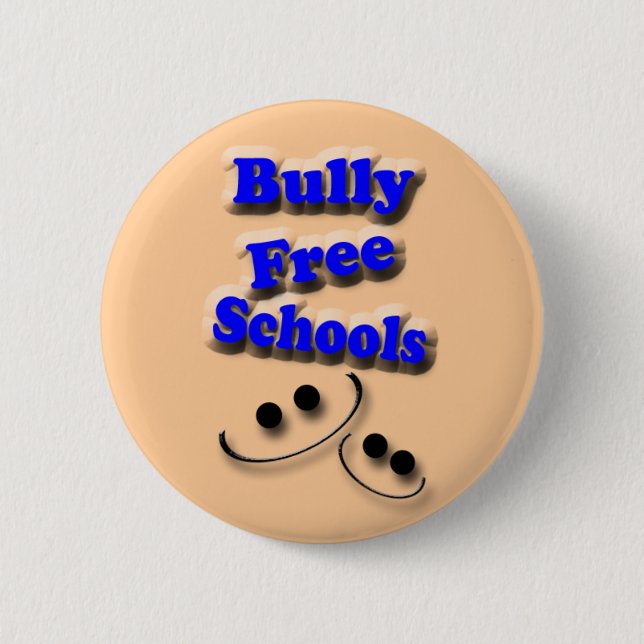 Bully Free Schools 2 Inch Round Button (Front)