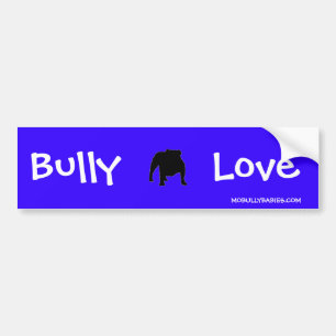 Bully Love Bumper Sticker Blue