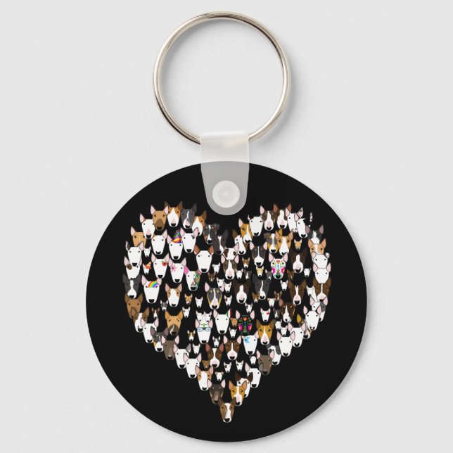 Bully Love Heart Keyring (Front)