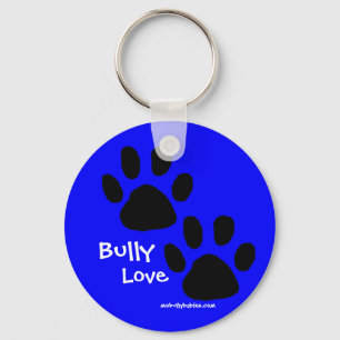 Bully Love pawprints Keychain
