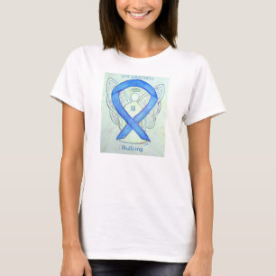 Bullying Awareness Blue Ribbon Angel Shirt