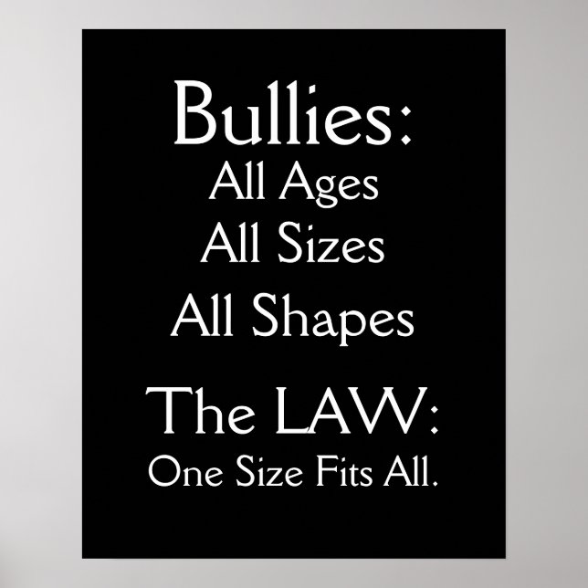 Bullying - SRF Poster (Front)