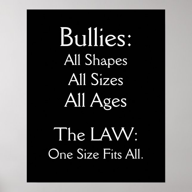Bullying - SRF Poster (Front)