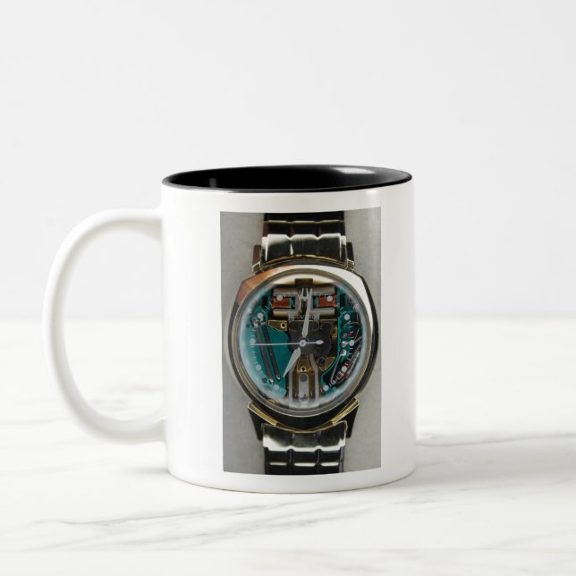 Bulova Accutron Spaceview Alpha 1961 Two-Tone Coffee Mug (Left)