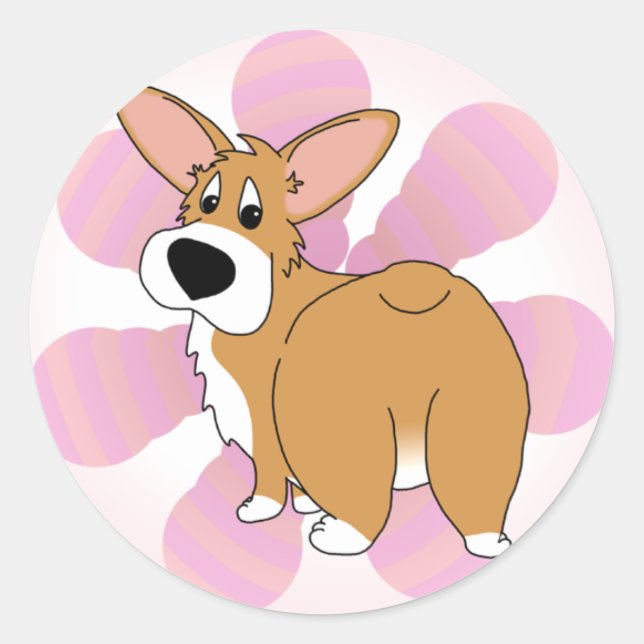 Bum Shaker Corgi Stickers (Devant)
