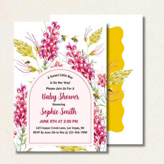 Bumble Bee A Sweet Honey Is Coming Invitation (Creator Uploaded)