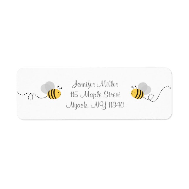 Bumble Bee Address Labels (Front)