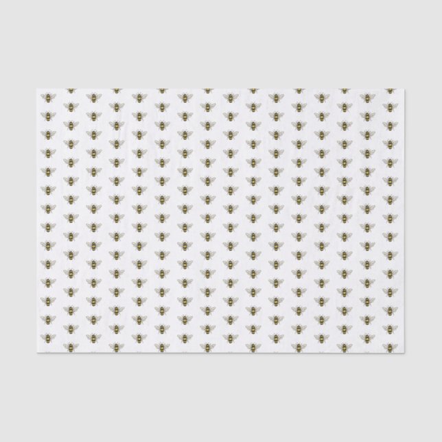Bumble Bee Baby Bee Theme Shower Tissue Paper (Front)