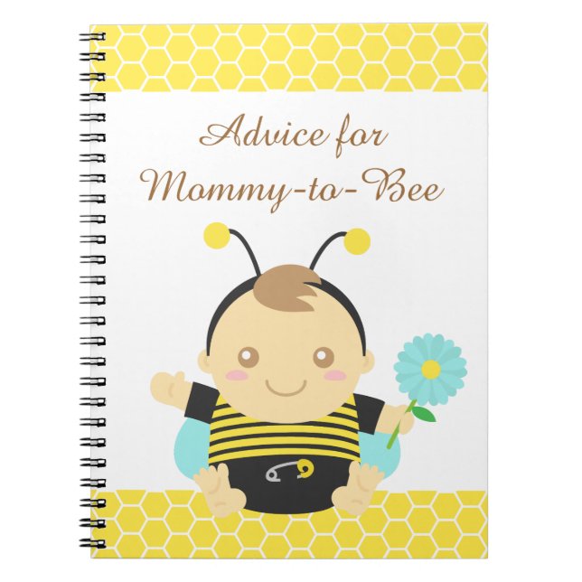 Bumble Bee Baby, For Mommy to Be Notebook (Front)