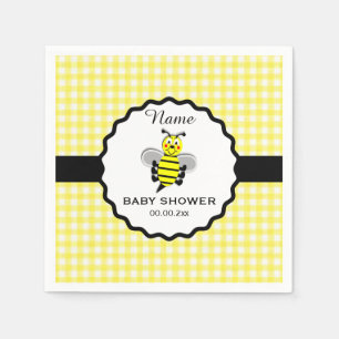 Bumble Bee Baby Shower Paper Napkin