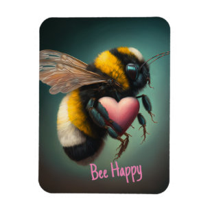 Bumble Bee - Bee Happy - Flexible Magnet