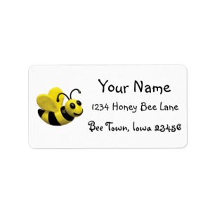 Bumble Bee Birthday Party Label