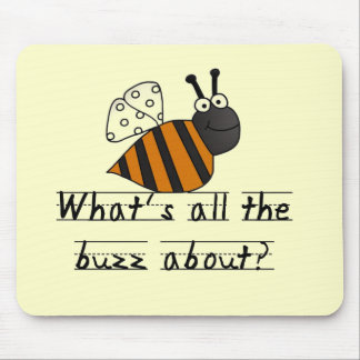 Bumble Bee Buzz Tshirts and Gifts Mouse Pad