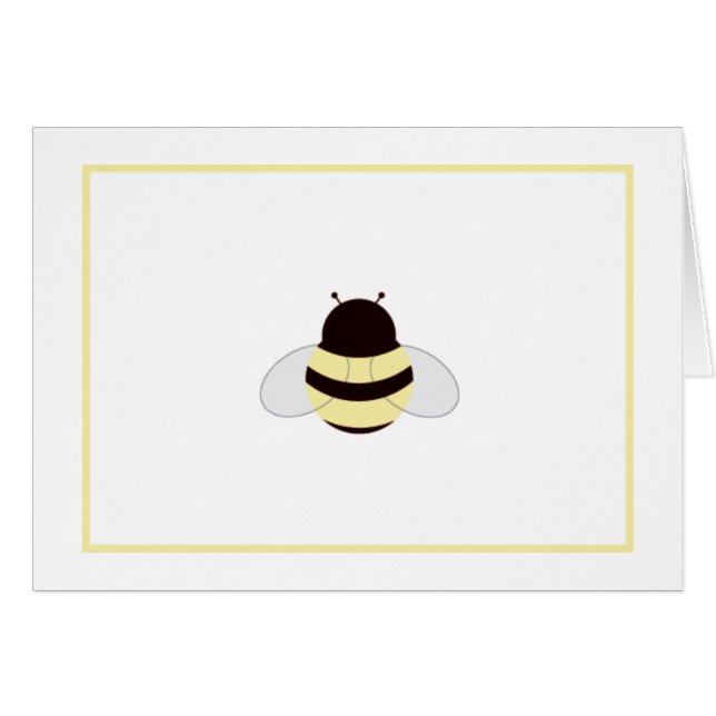 Bumble Bee Card (Front Horizontal)