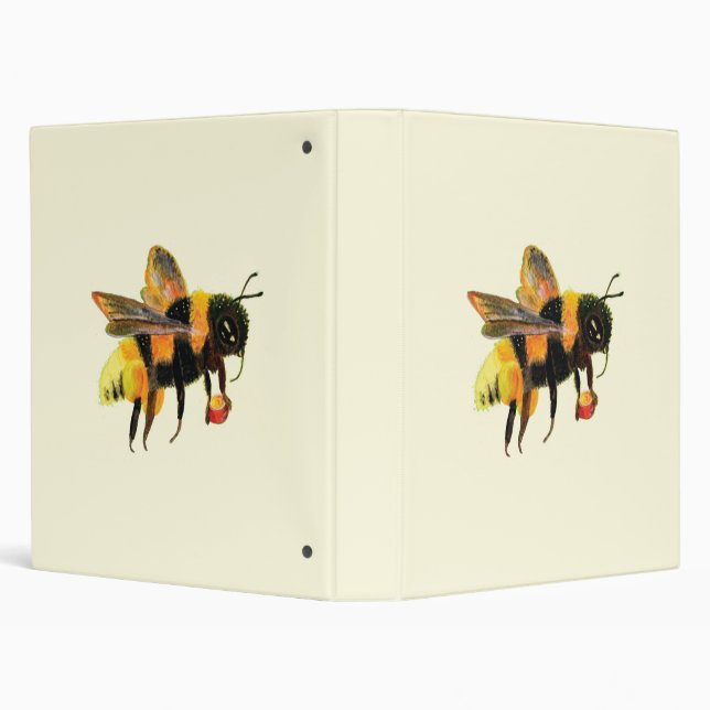 Bumble Bee carrying pollen   Binder (Background)