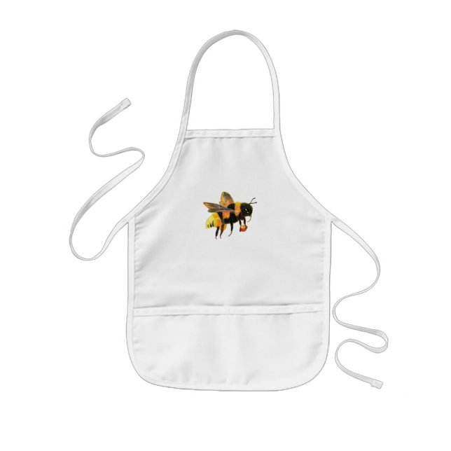 Bumble Bee carrying pollen  Kids Apron (Front)